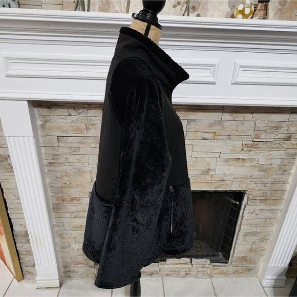 Free Country‎ black super soft fleece jacket plus size 2X new!! - Picture 2 of 8